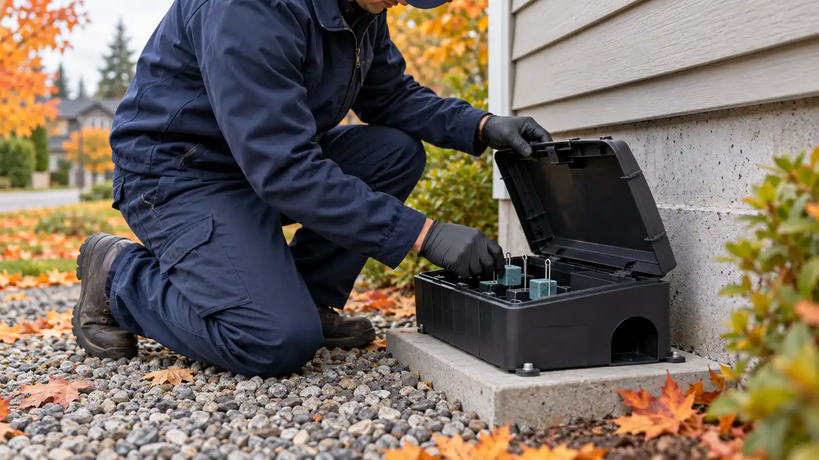 exterior bait station